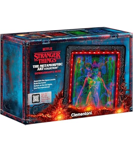 Amazon.com: Clementoni Stranger Things Metamorphic Art with LED